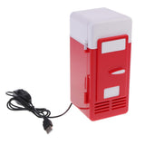 Maxbell Portable 5V USB LED Fridge Heat and Cool Dual Use Refrigerator Black + Red