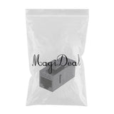 Maxbell RJ45 Jack Module Cat5e 180 Degree Network Plug 2 Way Connector - Aladdin Shoppers