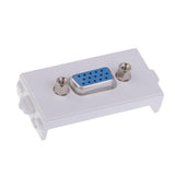 Maxbell 5 Packs VGA Wall Socket Module Wallplate Plug with Frame Directly Plug Type