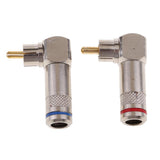 Maxbell RCA Splitter RCA AV Audio L Splitter Plug Male to Female Gold Plated Plug - Aladdin Shoppers