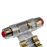 4 Gauge Fuse Holder for Car Audio Installation with 40A Wonder AGU-Fuse Gold Plated for Conductivity