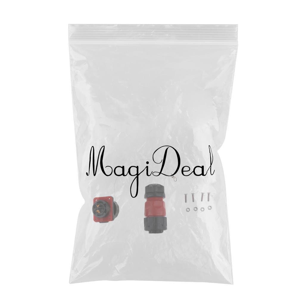 Maxbell Maxbell 2 Pin Power Connector Male Plug & Female Socket Waterproof Outdoor IP67