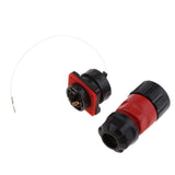 Maxbell 2 Pin Power Connector Male Plug & Female Socket Waterproof Outdoor IP67 - Aladdin Shoppers