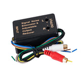 Maxbell 2Pieces Car Speaker Audio RCA Adapter High to Low Level Converter