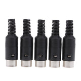 Maxbell 2x5/pack Audio Adapter Connector DIN seat 5-pin plug 5-core welding head