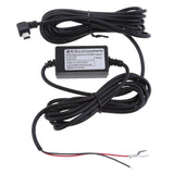 Maxbell 2Pieces Car Dash Cam Hardwire Kits 12/24V to 5V 1.5A Mini USB Angled Cable