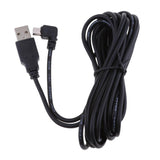 Maxbell 2Pieces 5V 2A Mini USB Charger Cable 90 Degrees Angle DVR GPS Charging Cable