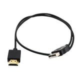 Maxbell 2x USB 2.0 Male to HDMI Male Charger Cable Splitter Adapter 50cm