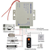 Maxbell Fingerprint RFID ID Card Reader Door Access Control System Kit+10Key Card - Aladdin Shoppers