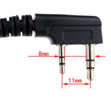 Maxbell 2x2 Pin PTT Walkie Headset with Microphone for KENWOOD QUANSHENG TYT BAOFENG