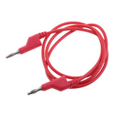 Maxbell 2Pieces 4mm Stackable Banana Plug Wire Soft Silicone Test Cable Lead