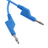 Maxbell 5Pieces 4mm Stackable Banana Plug Wire Soft Silicone Test Cable Lead