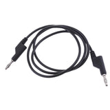 Maxbell 2Pieces 4mm Stackable Banana Plug Wire Soft Silicone Test Cable Lead