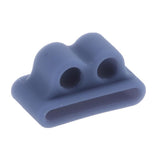 Maxbell Soft Portable Anti-lost Silicone Case for Apple AirPods,2pieces(Gray+Blue)