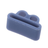 Maxbell Soft Portable Anti-lost Silicone Case for Apple AirPods,2pieces(Gray+Blue)