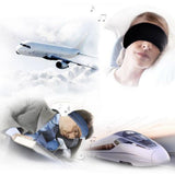 Maxbell 2Pieces Soft Comfortable Noise Cancelling Wired Sleep Headphones Eye Mask