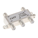 Maxbell 4Pieces 4 Way Coax Coaxial Cable TV Splitter for Video VCR RF Antenna