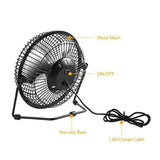 Maxbell Solar Pannel Charger 5.2W with 8'' USB Port Cooling Fan for Car Camp Travel