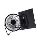 Maxbell Solar Pannel Charger 5.2W with 8'' USB Port Cooling Fan for Car Camp Travel