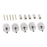 Maxbell 5 Pieces Connector BNC Male Plug Pin Crimp for RG58 LMR195 RG142 RF COAXIAL - Aladdin Shoppers