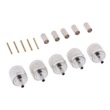 Maxbell 5 Pieces Connector BNC Male Plug Pin Crimp for RG58 LMR195 RG142 RF COAXIAL - Aladdin Shoppers