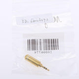 2.5mm Stereo TRRS 3 Pole Male Conductor Connector Replacement  gold