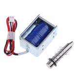 Maxbell DC 12V 2A Electric Magnetic Push Solenoid Lock for Doors Gates Cabinet