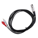 Maxbell Stereo Audio Cable Wire Cord 3 Pin 1 XLR Female Plug to 2 RCA Male Splitter