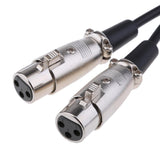 Maxbell XLR Cable 1 Male to 2 Female M / F Audio Cable Splitter For Microphone Mixer