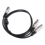 Maxbell XLR Cable 1 Male to 2 Female M / F Audio Cable Splitter For Microphone Mixer