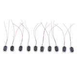 Maxbell 10Pieces Full Range Audio Speaker 1W 8ohm Ellipse Loudspeaker 24x15mm