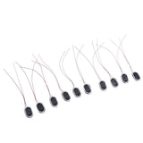 Maxbell 10Pieces Full Range Audio Speaker 1W 8ohm Ellipse Loudspeaker 24x15mm