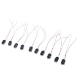 Maxbell 10Pieces Full Range Audio Speaker 1W 8ohm Ellipse Loudspeaker 24x15mm