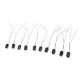 Maxbell 10Pieces Full Range Audio Speaker 1W 8ohm Ellipse Loudspeaker 24x15mm