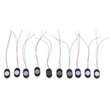 Maxbell 10Pieces Full Range Audio Speaker 1W 8ohm Ellipse Loudspeaker 24x15mm