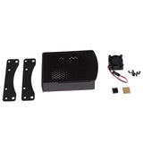 Maxbell Protective Case Enclosure Box Cover&Cooling Fan For Raspberry Pi Black - Aladdin Shoppers