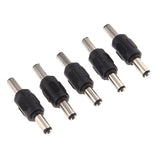 Maxbell 5Pcs Replacement Adapter Plug Converter 5.5mm x 2.1mm Male Plug to 5.5mm x2.1mm Male Plug - Aladdin Shoppers
