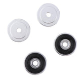 Maxbell 4 Pack Aluminum Speaker Spike Shockproof 20x8mm Isolation Feet Stand Cone Pad Turntable Amplifier CD DAC Recorder Silver - Aladdin Shoppers