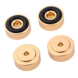 Maxbell 4 Pack Aluminum Speaker Spike Shockproof 20x8mm Isolation Feet Stand Cone Pad Turntable Amplifier CD DAC Recorder Gold - Aladdin Shoppers