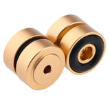 Maxbell 4 Pack Aluminum Speaker Spike Shockproof 20x8mm Isolation Feet Stand Cone Pad Turntable Amplifier CD DAC Recorder Gold - Aladdin Shoppers
