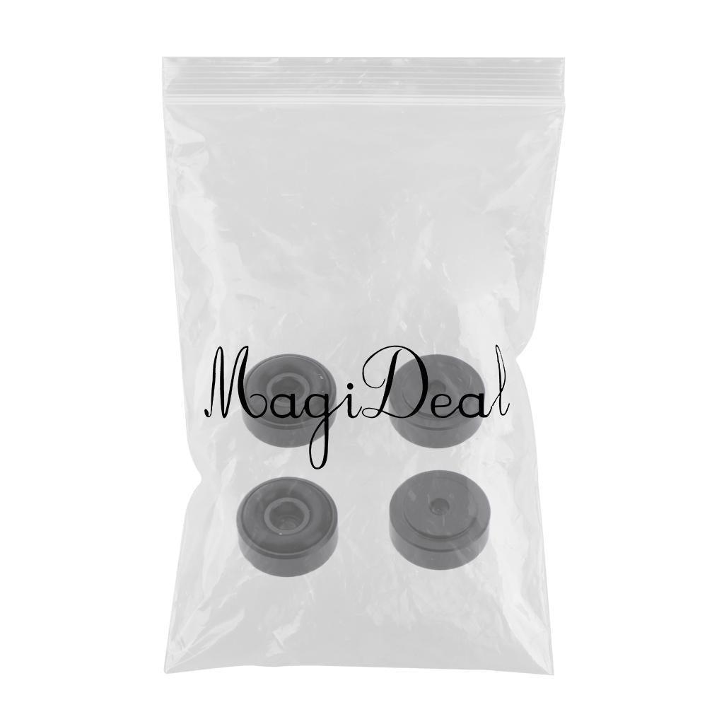Maxbell Maxbell 4 Pack Aluminum Speaker Spike Shockproof 20x8mm Isolation Feet Stand Cone Pad Turntable Amplifier CD DAC Recorder Black