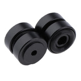 Maxbell 4 Pack Aluminum Speaker Spike Shockproof 20x8mm Isolation Feet Stand Cone Pad Turntable Amplifier CD DAC Recorder Black - Aladdin Shoppers