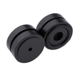 Maxbell 4 Pack Aluminum Speaker Spike Shockproof 30x10mm Isolation Feet Stand Cone Pad Turntable Amplifier CD DAC Recorder Black - Aladdin Shoppers