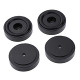 Maxbell 4 Pack Aluminum Speaker Spike Shockproof 30x10mm Isolation Feet Stand Cone Pad Turntable Amplifier CD DAC Recorder Black - Aladdin Shoppers