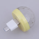 3 Pieces USB Mini Disco Light Ball Portable LED Karaoke KTV Party Decor Lamp