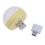 3 Pieces USB Mini Disco Light Ball Portable LED Karaoke KTV Party Decor Lamp