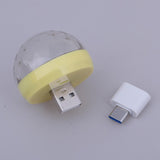 3 Pieces USB Mini Disco Light Ball Portable LED Karaoke KTV Party Decor Lamp
