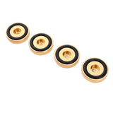 Maxbell 4 Pack Aluminum Speaker Spike Shockproof 40x10mm Isolation Feet Stand Cone Pad Turntable Amplifier CD DAC Recorder Gold - Aladdin Shoppers