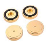 Maxbell 4 Pack Aluminum Speaker Spike Shockproof 40x10mm Isolation Feet Stand Cone Pad Turntable Amplifier CD DAC Recorder Gold - Aladdin Shoppers