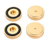 Maxbell 4 Pack Aluminum Speaker Spike Shockproof 40x10mm Isolation Feet Stand Cone Pad Turntable Amplifier CD DAC Recorder Gold - Aladdin Shoppers